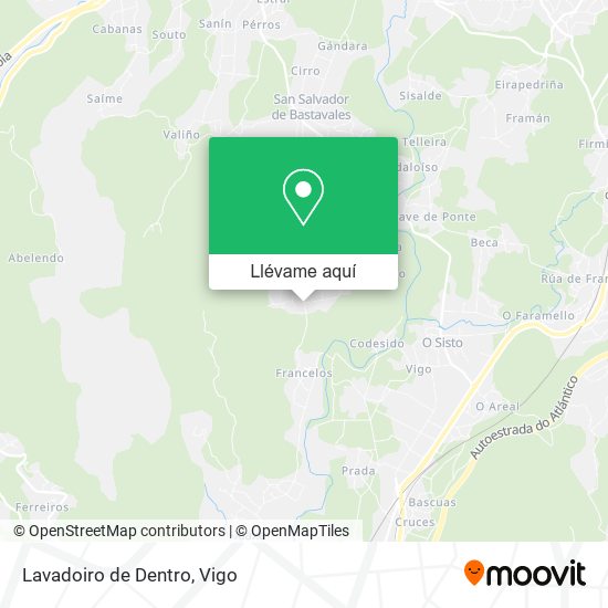 Mapa Lavadoiro de Dentro