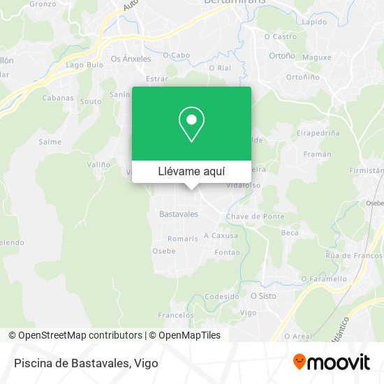 Mapa Piscina de Bastavales