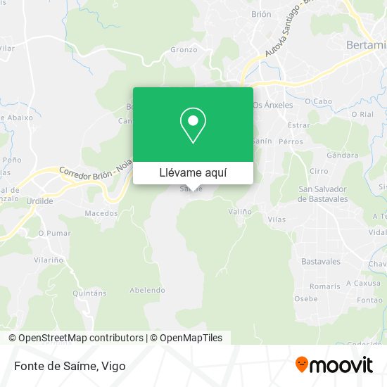 Mapa Fonte de Saíme