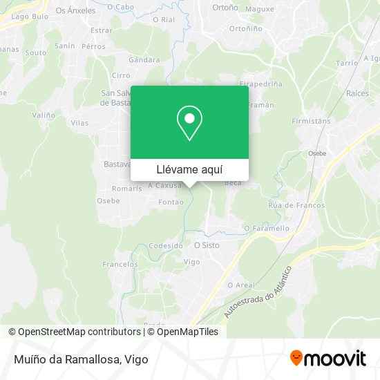 Mapa Muíño da Ramallosa