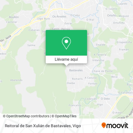 Mapa Reitoral de San Xulián de Bastavales