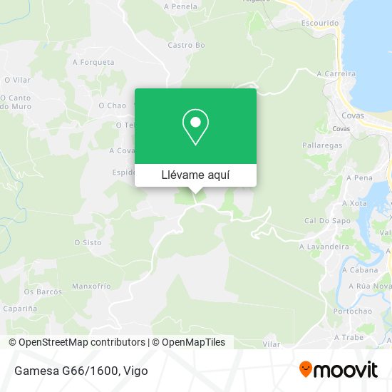 Mapa Gamesa G66/1600