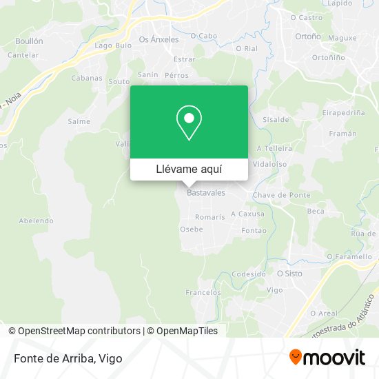 Mapa Fonte de Arriba