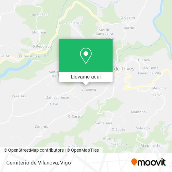 Mapa Cemiterio de Vilanova