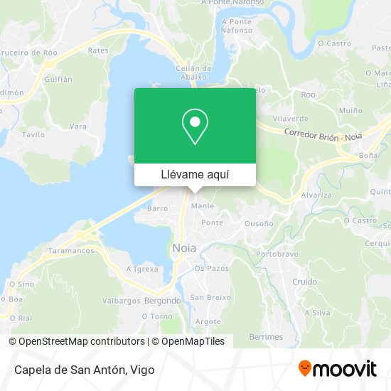 Mapa Capela de San Antón