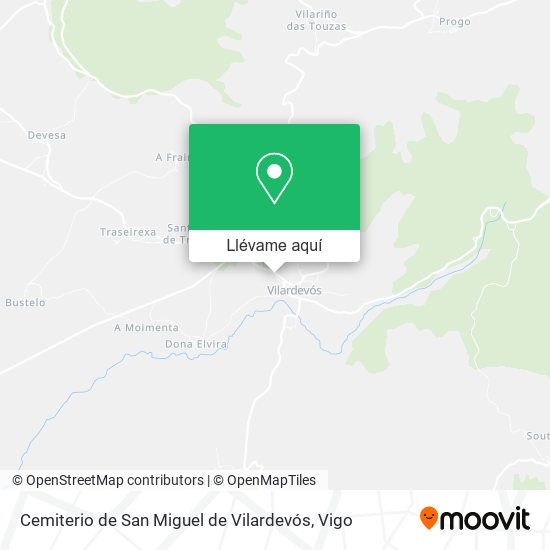 Mapa Cemiterio de San Miguel de Vilardevós