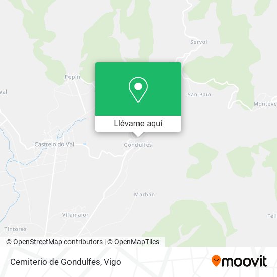 Mapa Cemiterio de Gondulfes