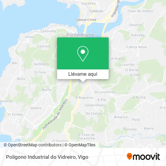 Mapa Polígono Industrial do Vidreiro