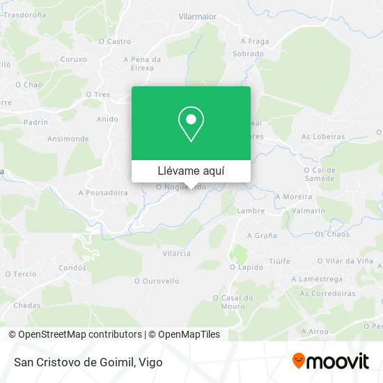 Mapa San Cristovo de Goimil