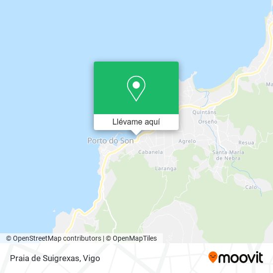 Mapa Praia de Suigrexas