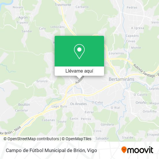 Mapa Campo de Fútbol Municipal de Brión