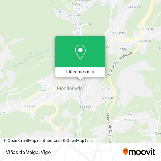 Mapa Viñas da Veiga