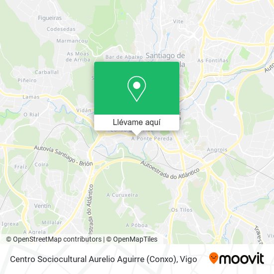 Mapa Centro Sociocultural Aurelio Aguirre (Conxo)