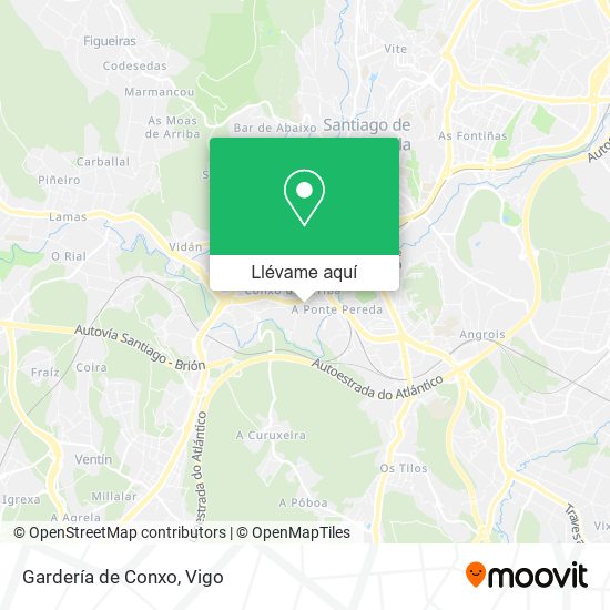 Mapa Gardería de Conxo