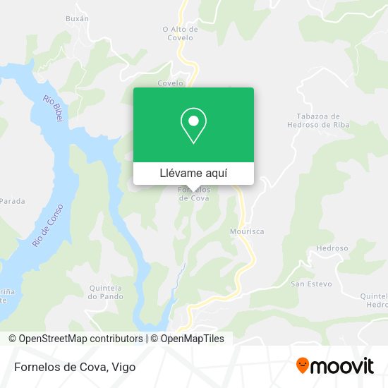 Mapa Fornelos de Cova