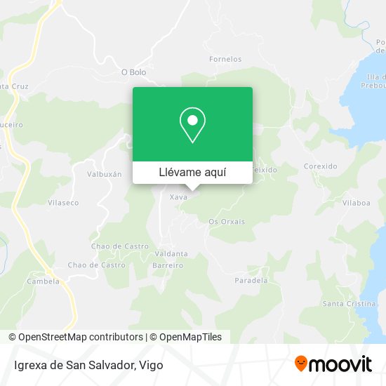 Mapa Igrexa de San Salvador