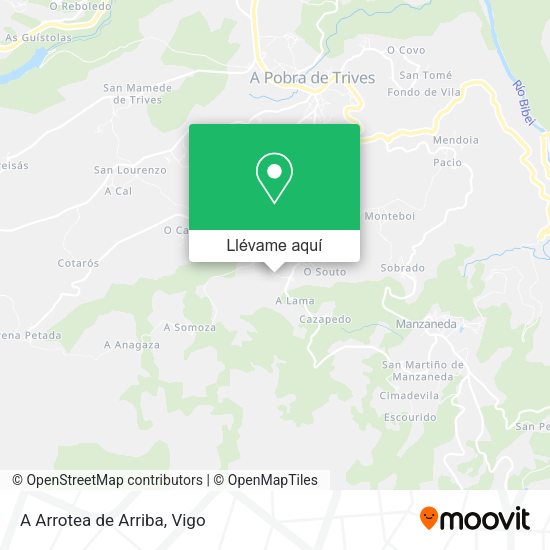 Mapa A Arrotea de Arriba