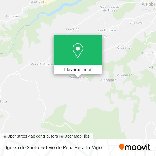 Mapa Igrexa de Santo Estevo de Pena Petada