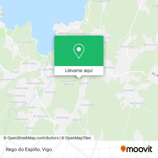Mapa Rego do Espiño