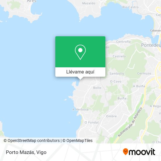 Mapa Porto Mazás