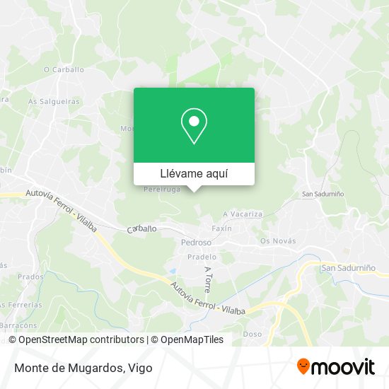 Mapa Monte de Mugardos