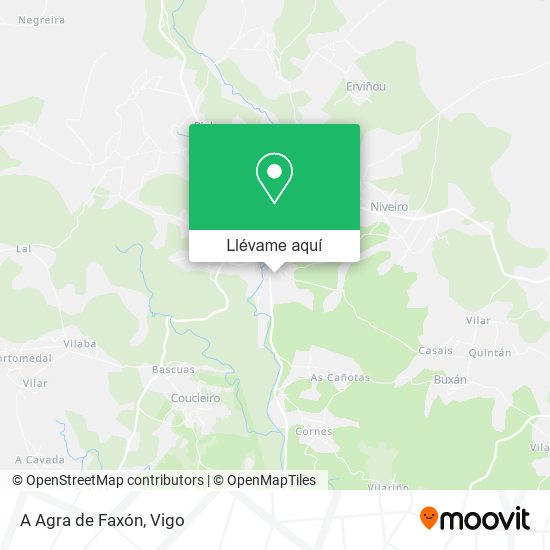 Mapa A Agra de Faxón