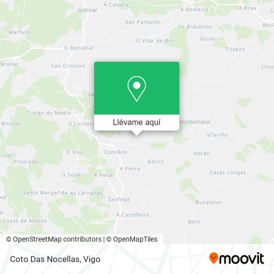 Mapa Coto Das Nocellas