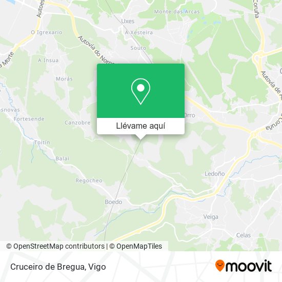 Mapa Cruceiro de Bregua