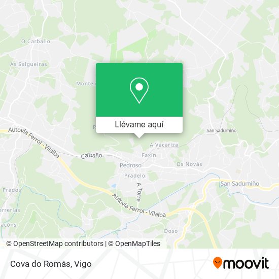 Mapa Cova do Romás