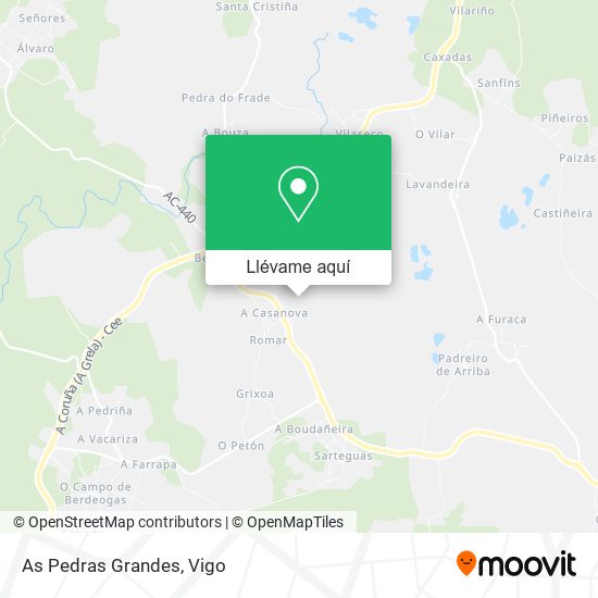 Mapa As Pedras Grandes