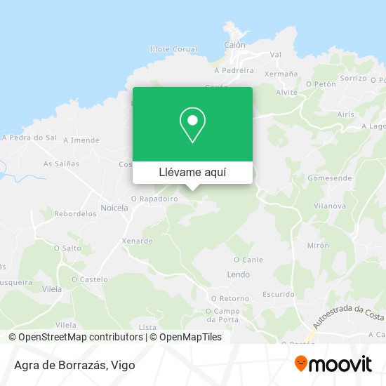 Mapa Agra de Borrazás