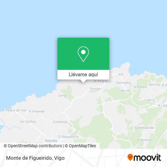 Mapa Monte de Figueirido
