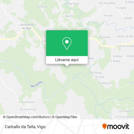 Mapa Carballo da Tella