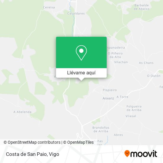 Mapa Costa de San Paio