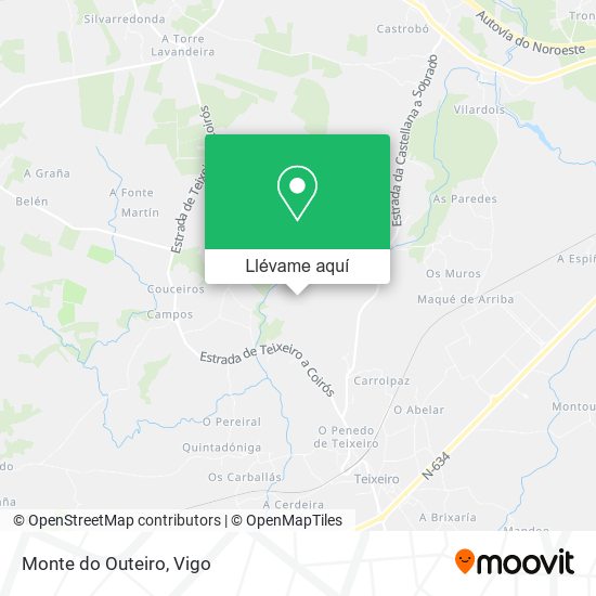 Mapa Monte do Outeiro