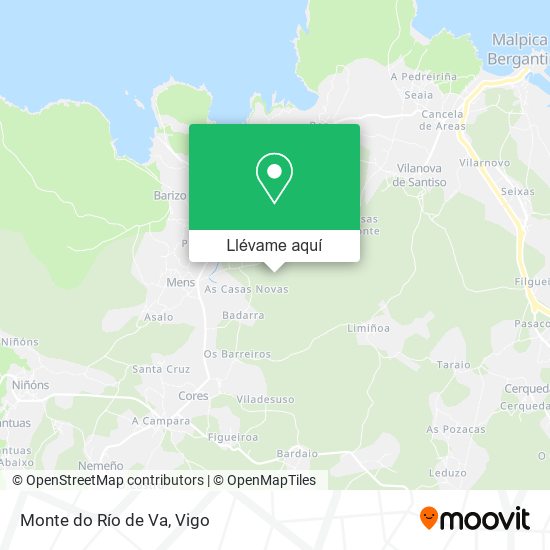 Mapa Monte do Río de Va