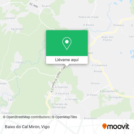 Mapa Baixo do Cal Mirón