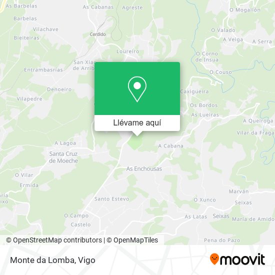 Mapa Monte da Lomba