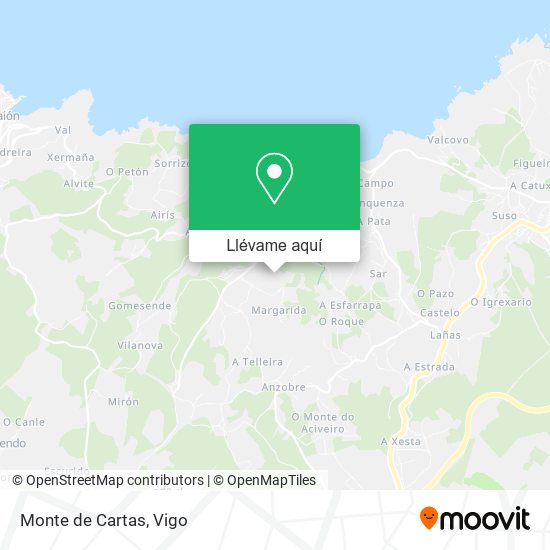 Mapa Monte de Cartas