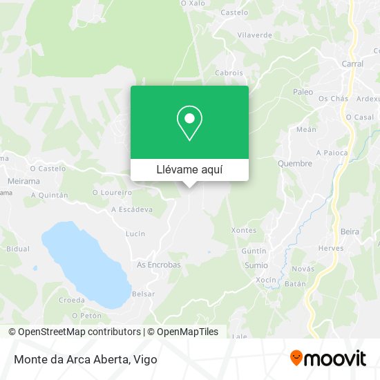 Mapa Monte da Arca Aberta