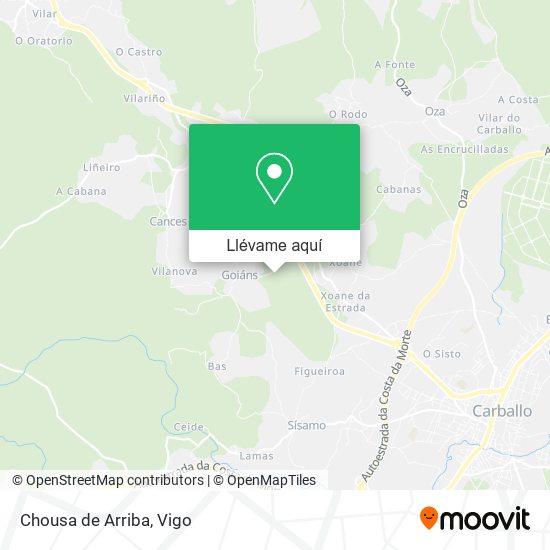 Mapa Chousa de Arriba