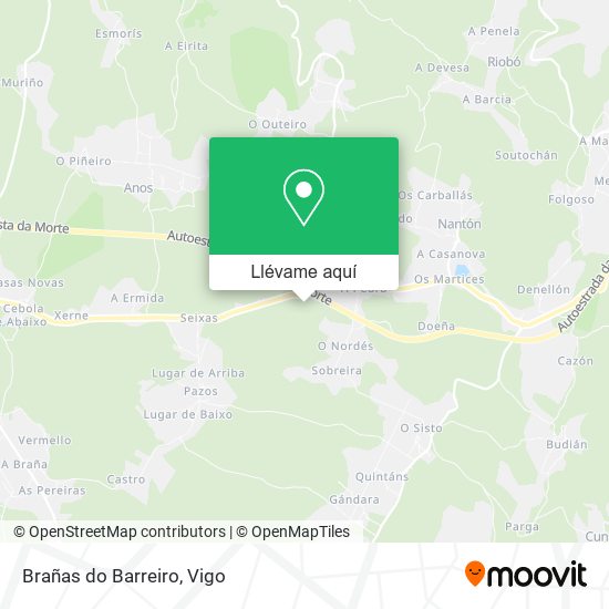 Mapa Brañas do Barreiro