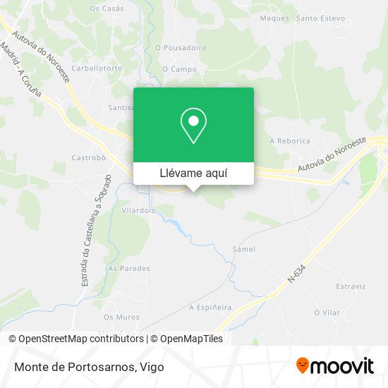 Mapa Monte de Portosarnos