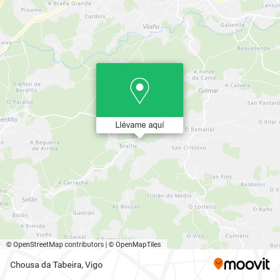 Mapa Chousa da Tabeira