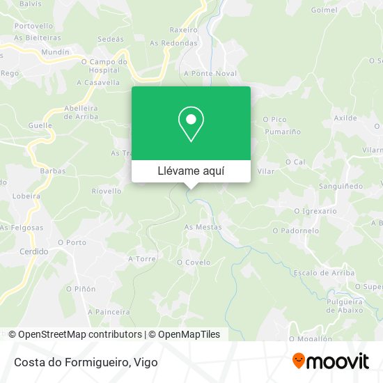 Mapa Costa do Formigueiro