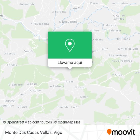 Mapa Monte Das Casas Vellas