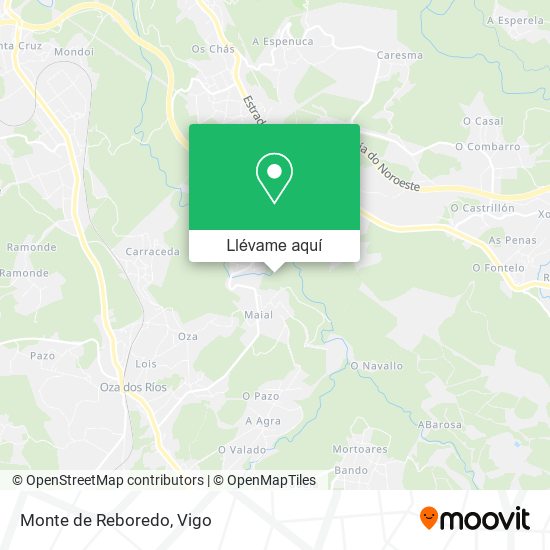 Mapa Monte de Reboredo