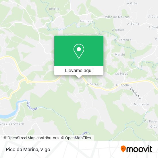 Mapa Pico da Mariña