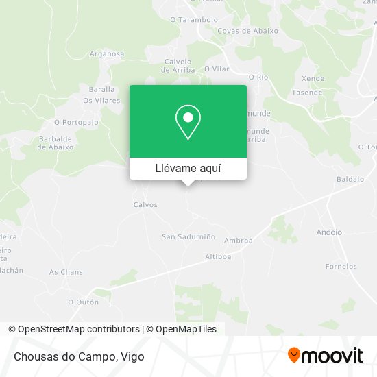 Mapa Chousas do Campo