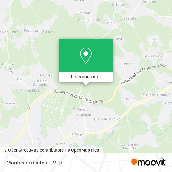 Mapa Montes do Outeiro